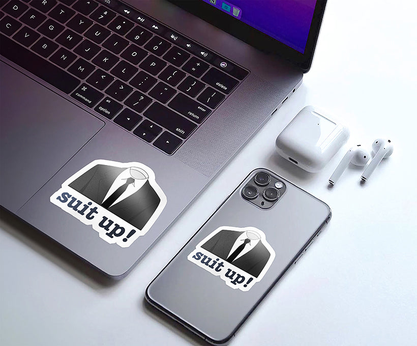 Barney Stinson Suit Up Magnetic Sticker