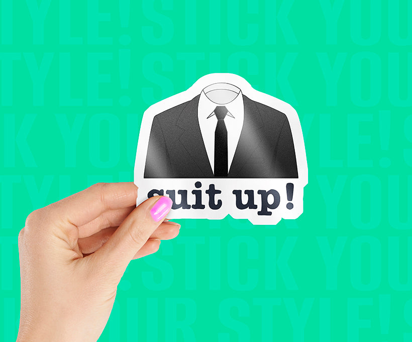 Barney Stinson Suit Up Magnetic Sticker