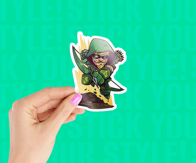 Green Arrow Magnetic Sticker