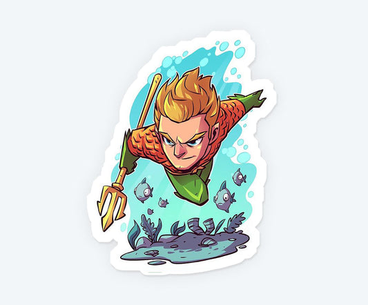 Aquaman King of Ocean Magnetic Sticker