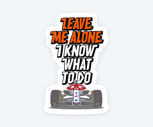Ayrton Senna F1 Magnetic Sticker