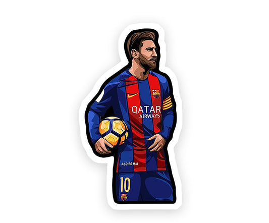 Barca Messi Magnetic Sticker
