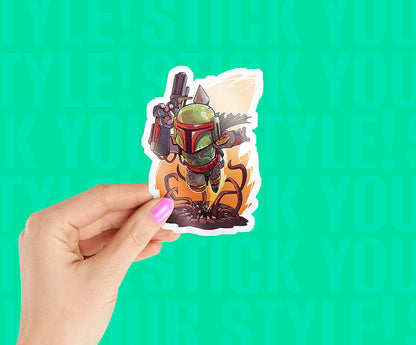 Boba Fett Star Wars Magnetic Sticker