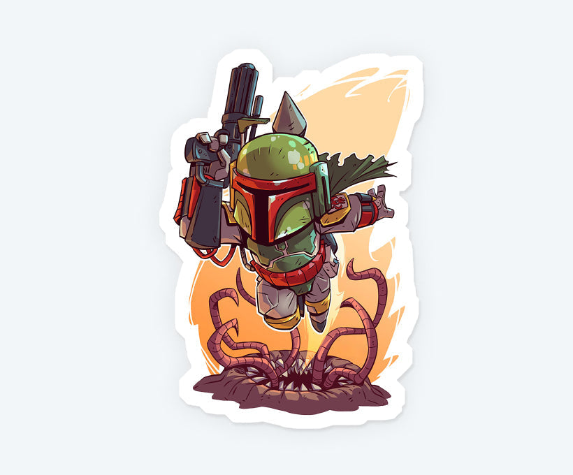 Boba Fett Star Wars Magnetic Sticker