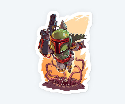Boba Fett Star Wars Magnetic Sticker