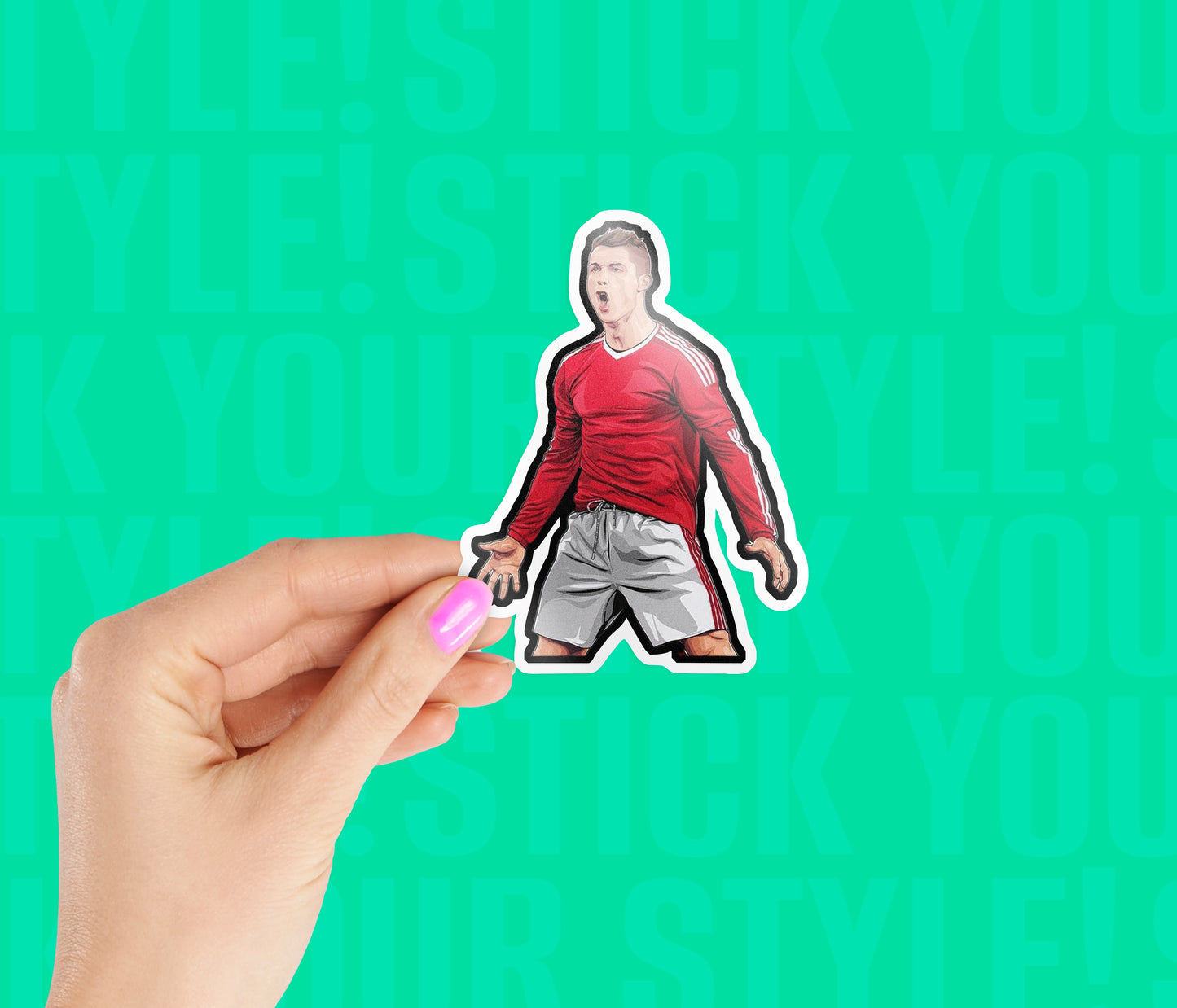 Cristiano Ronaldo Iocnic Magnetic Sticker