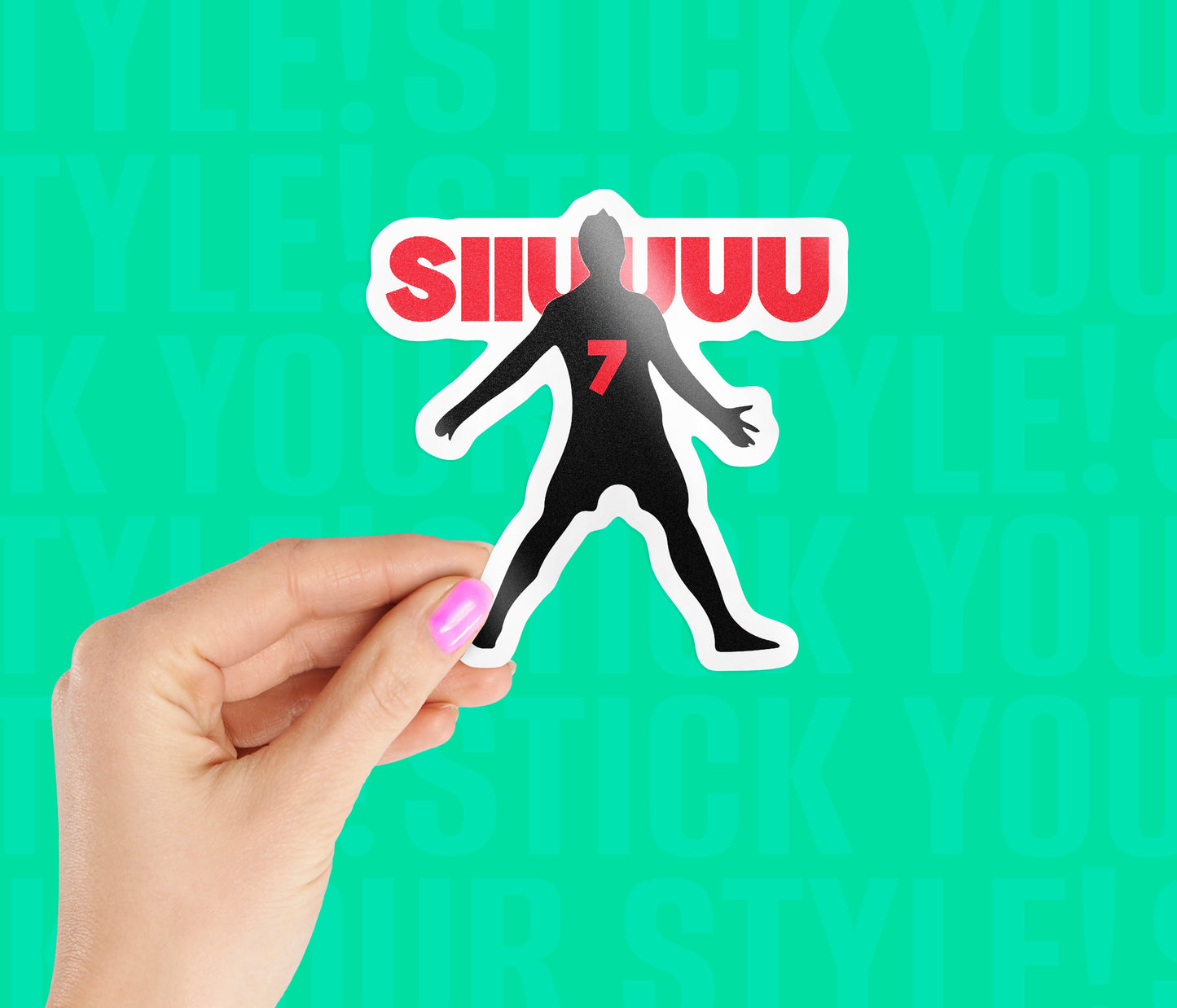 Cristiano Ronaldo Siu Magnetic Sticker