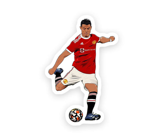 Cristiano Ronaldo Striking Goal Magnetic Sticker