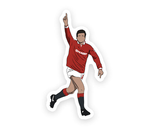 Eric Cantona Iconic Goal Magnetic Sticker