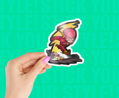 Flash Superhero Magnetic Sticker