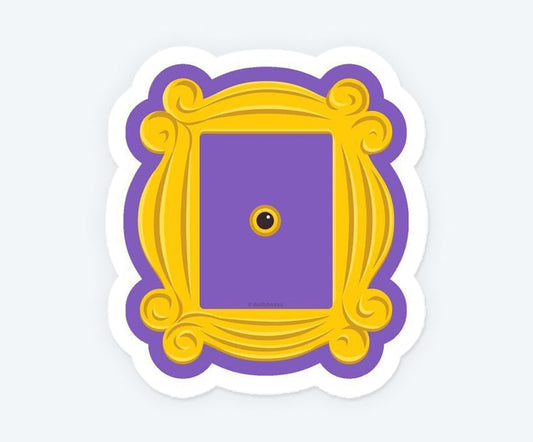 Friends Door Peephole Magnetic Sticker