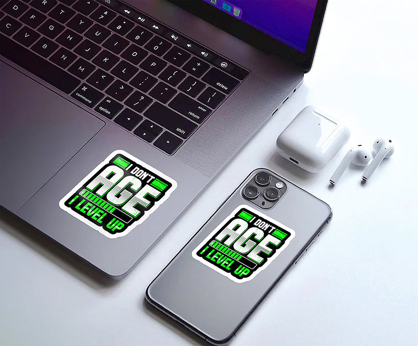 Gamers Level Up Magnetic Sticker