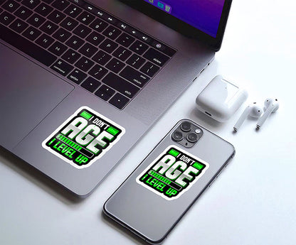 Gamers Level Up Magnetic Sticker