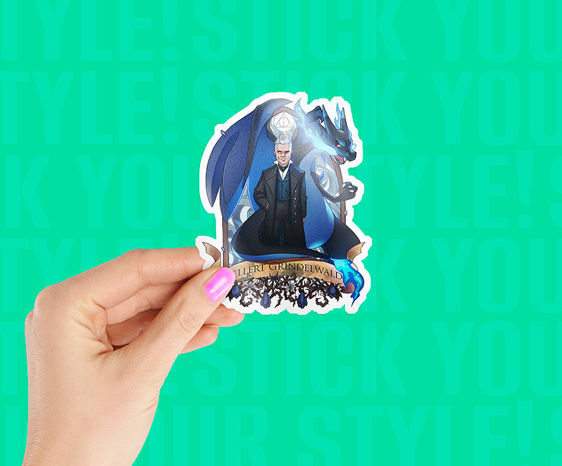 Gellert Grindelwald Harry Potter Magnetic Sticker