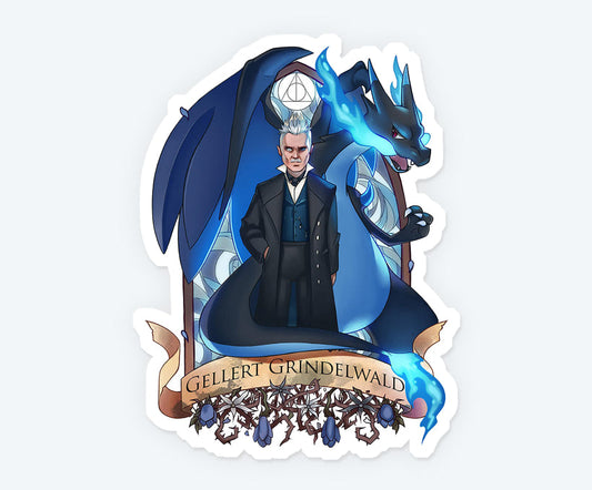 Gellert Grindelwald Harry Potter Magnetic Sticker
