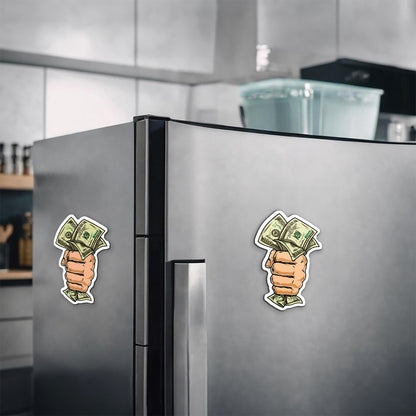 Grab The Cash Magnetic Sticker