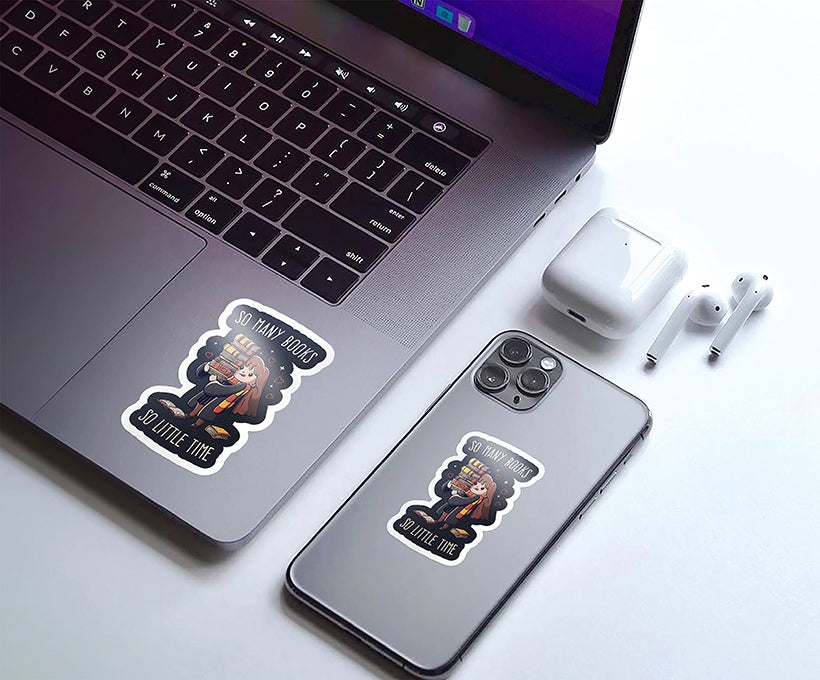 Hermione Loves Books Magnetic Sticker