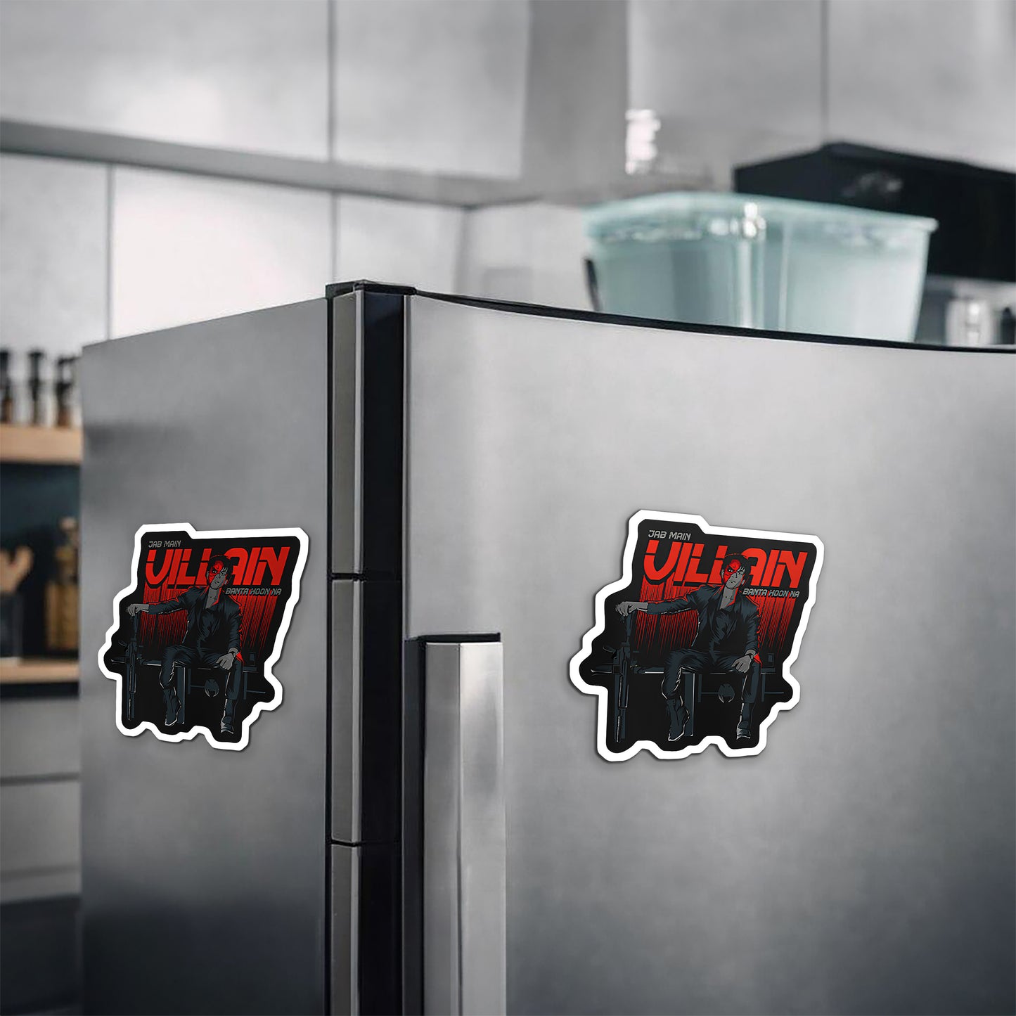 Jab Main Villain Banta Hoon Magnetic Sticker
