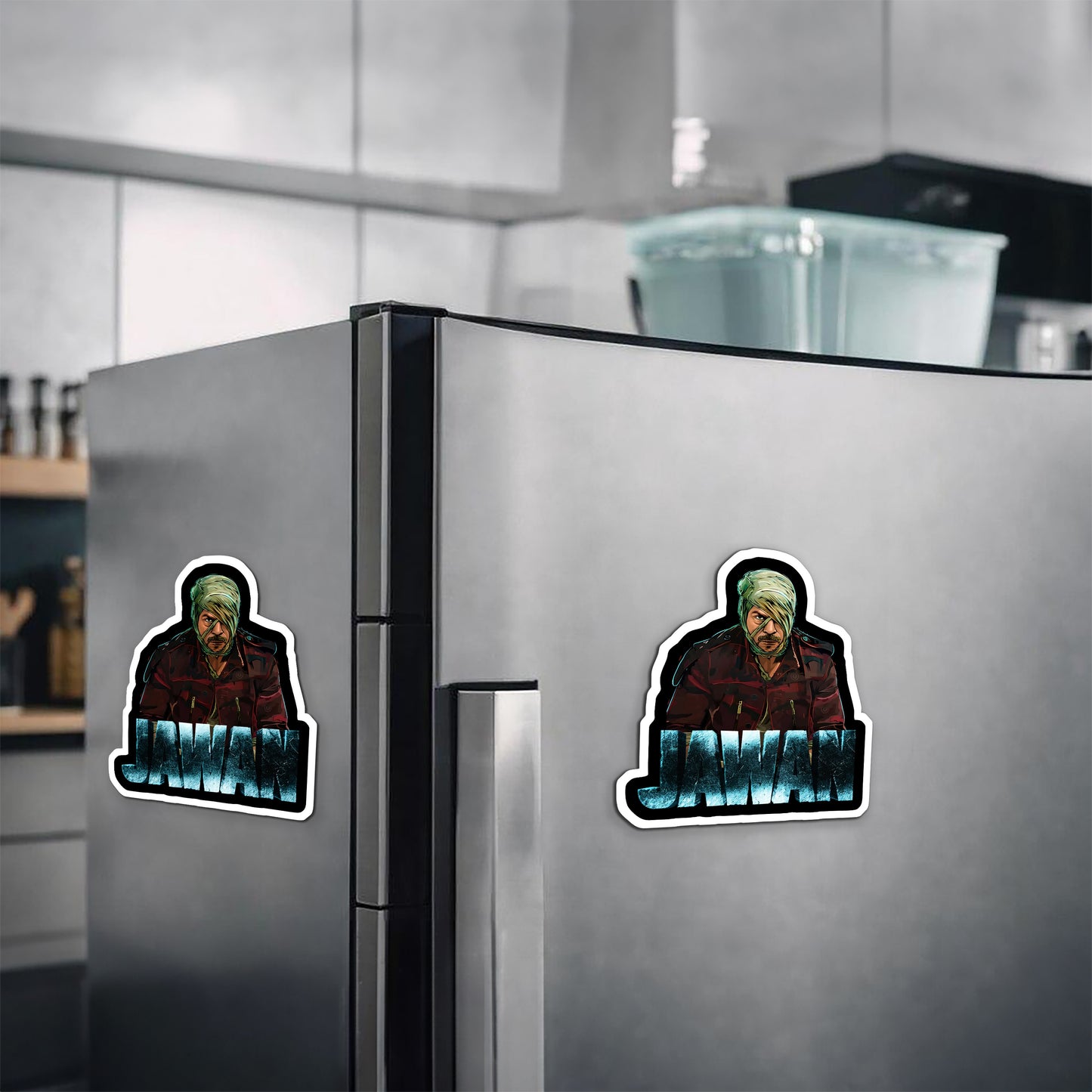 Jawan Movie Poster Magnetic Sticker