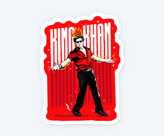 King Khan Signature Pose Magnetic Sticker