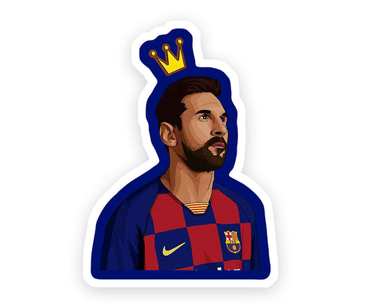 King Messi Magnetic Sticker