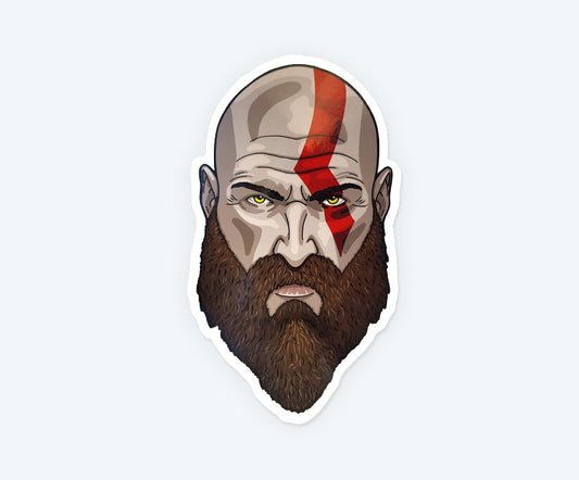 Kratos The Legend Magnetic Sticker