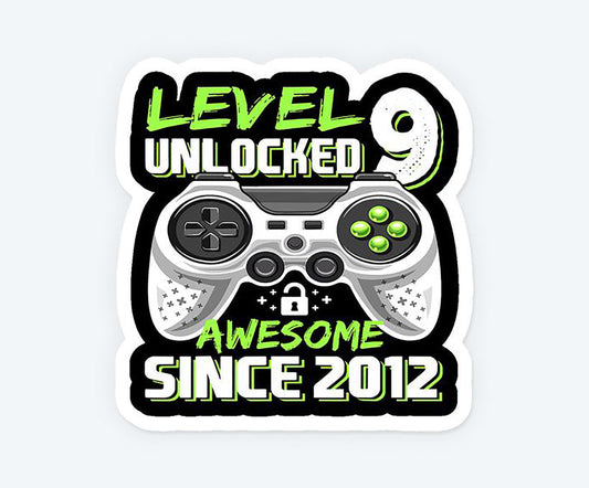 Level Unlocked 9 2012 Magnetic Sticker