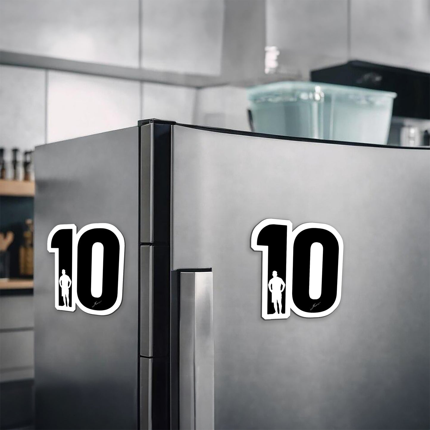 Lionel Messi 10 Magnetic Sticker