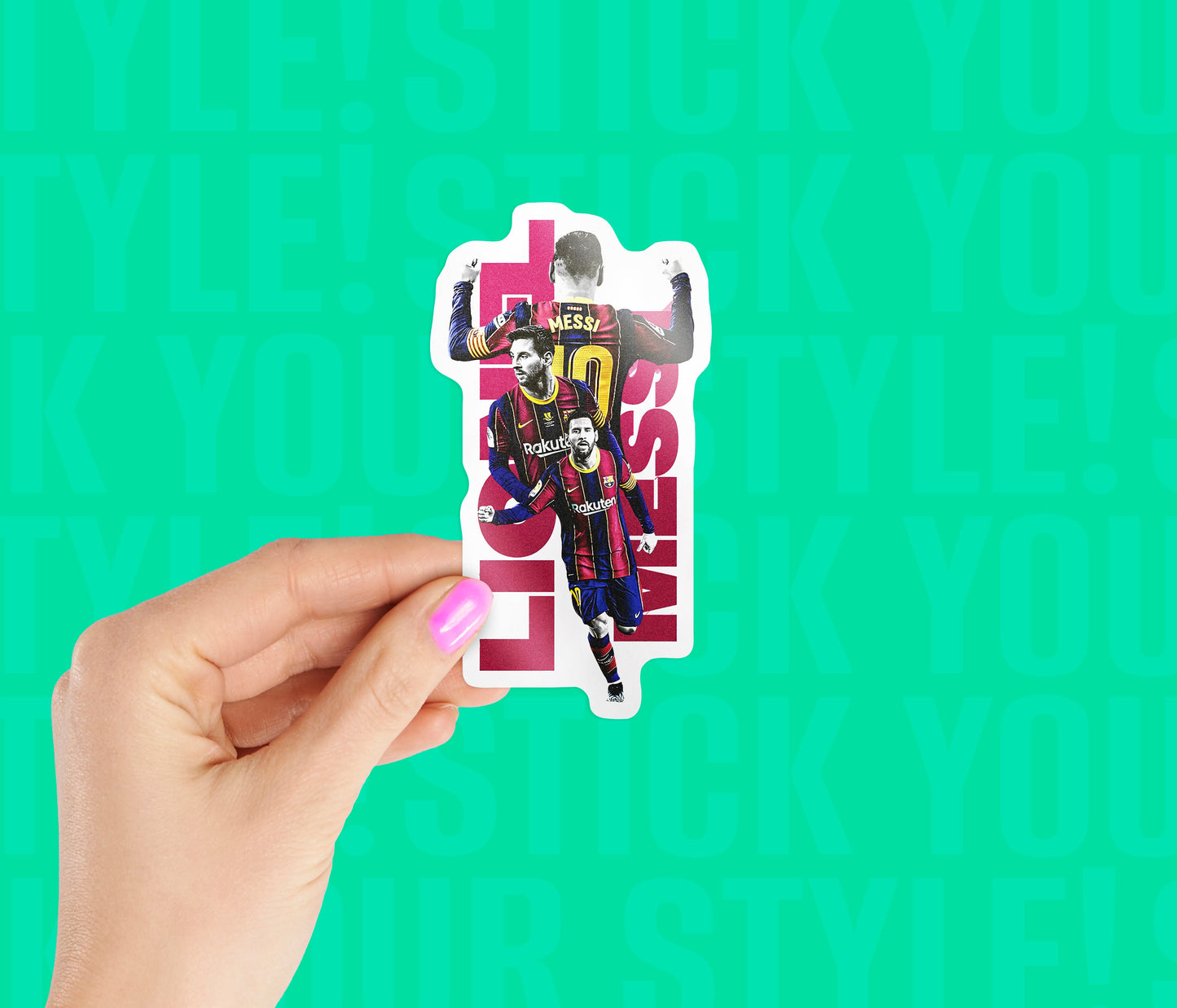 Lionel Messi Legendary Magnetic Sticker