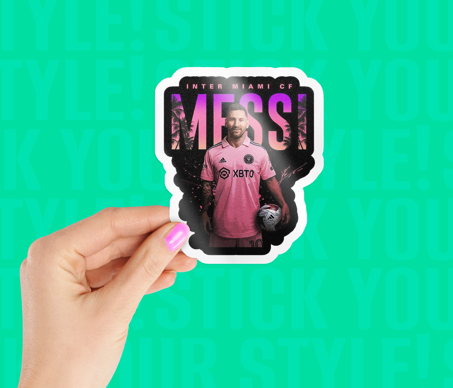 Lionel Messi Miami Magnetic Sticker