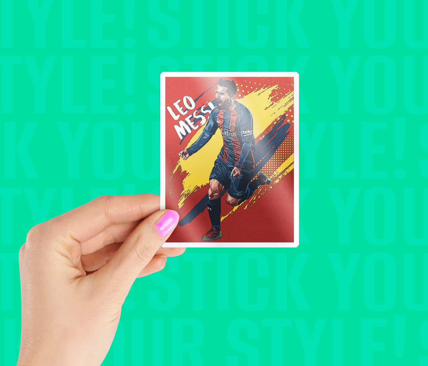 Lionel Messi Poster Magnetic Sticker