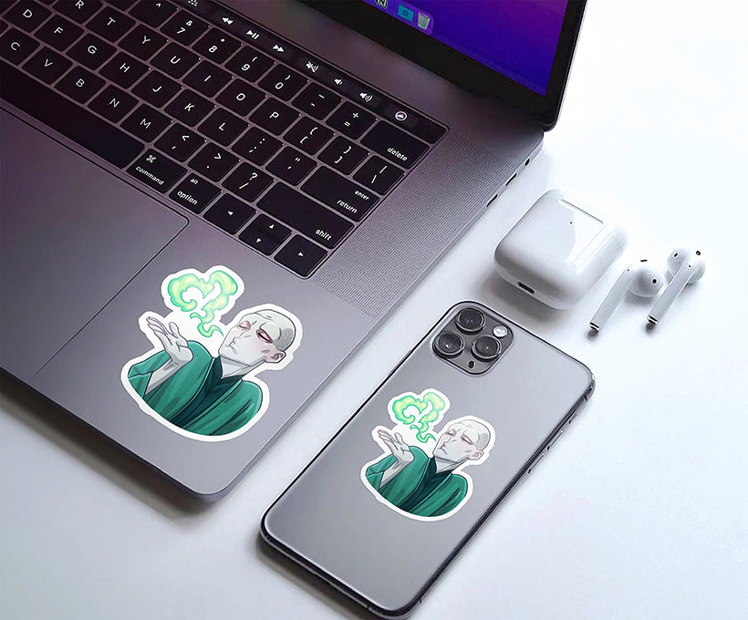 Lord Voldemort Cartoon Magnetic Sticker