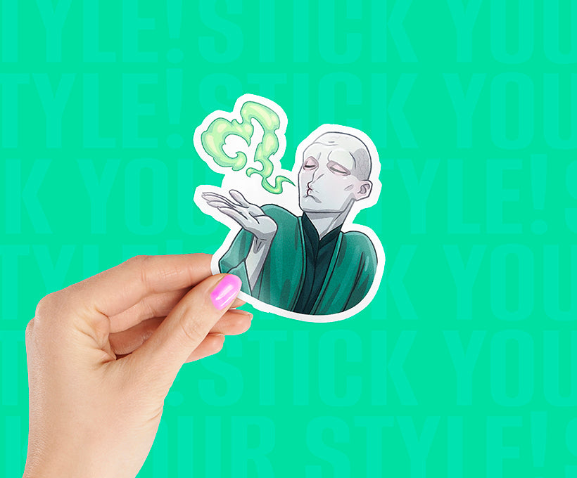 Lord Voldemort Cartoon Magnetic Sticker