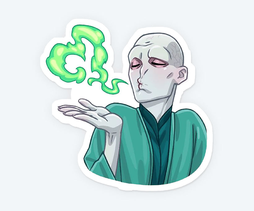 Lord Voldemort Cartoon Magnetic Sticker