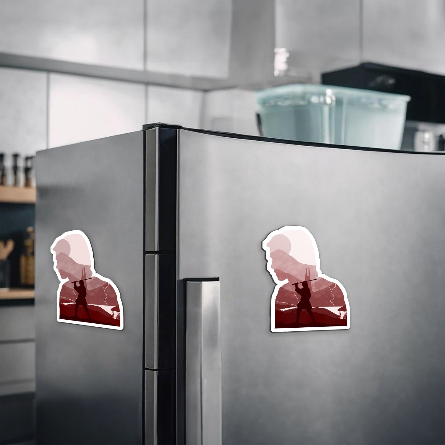 Luke Skywalker Silhouette Magnetic Sticker