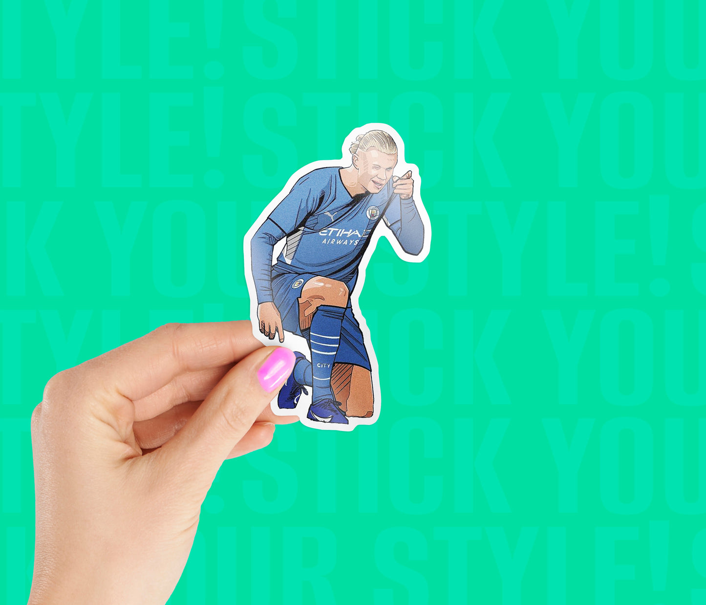 Man City Haaland Magnetic Sticker