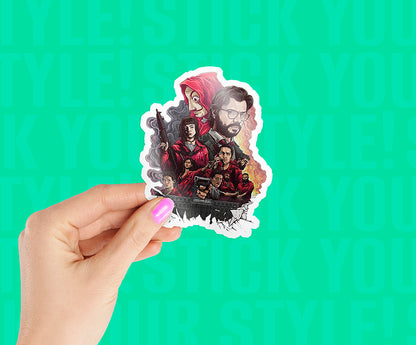 Money heist Epic Poster Sticker