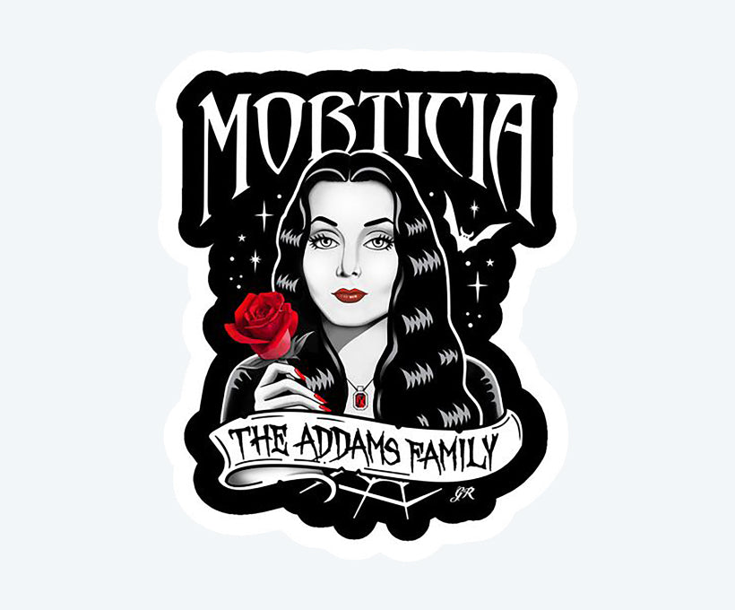 Morticia Addams Wednesday Magnetic Sticker