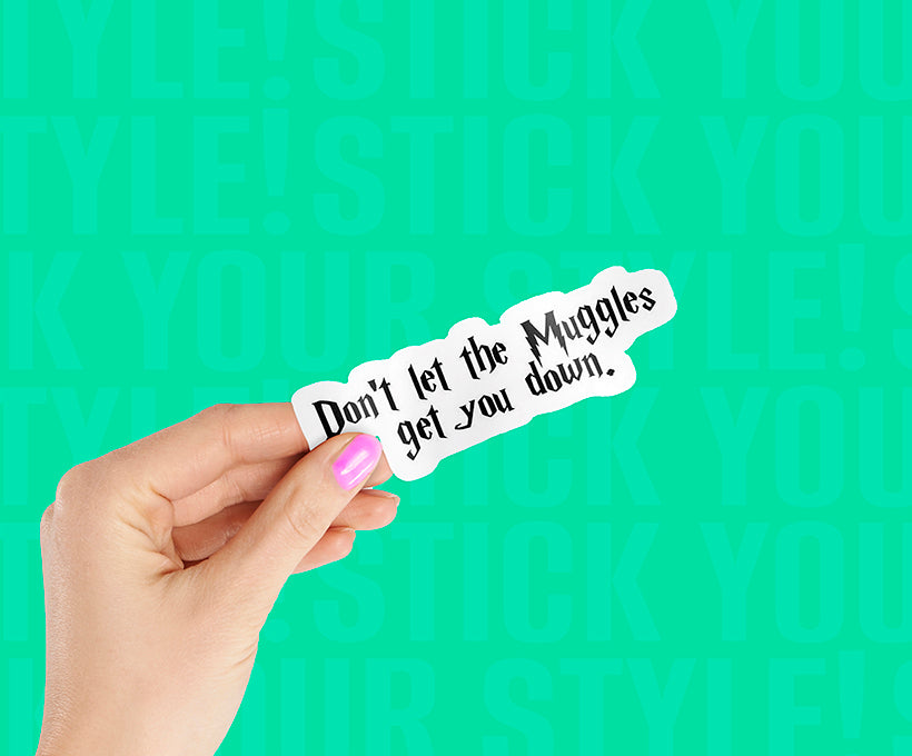 Muggles Harry Potter Magnetic Sticker