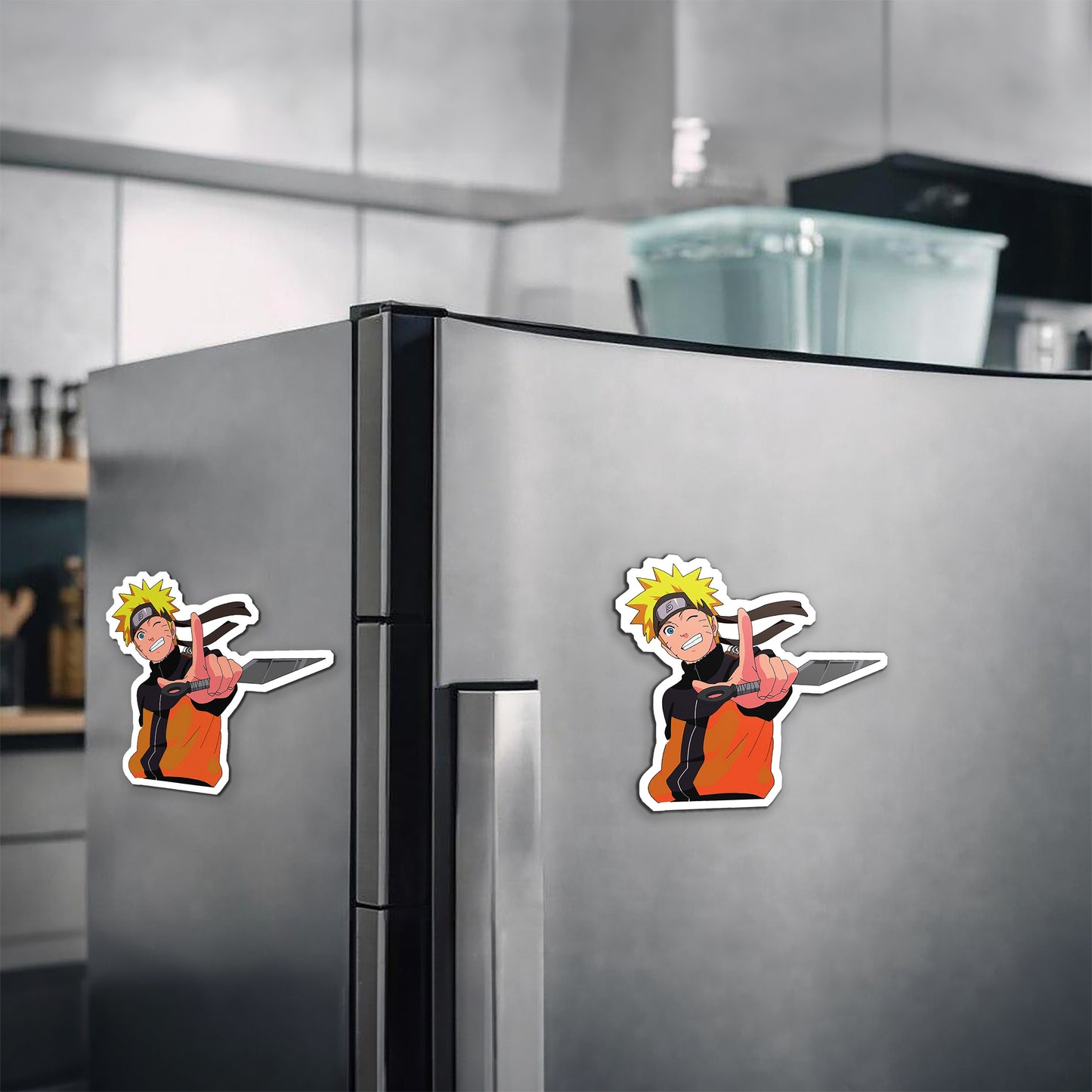 Naruto Action Pose 4 Magnetic Sticker