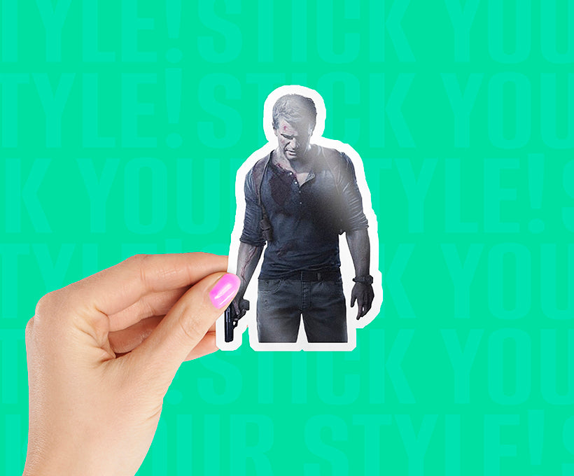 Nathan Drake Thief's End Magnetic Sticker