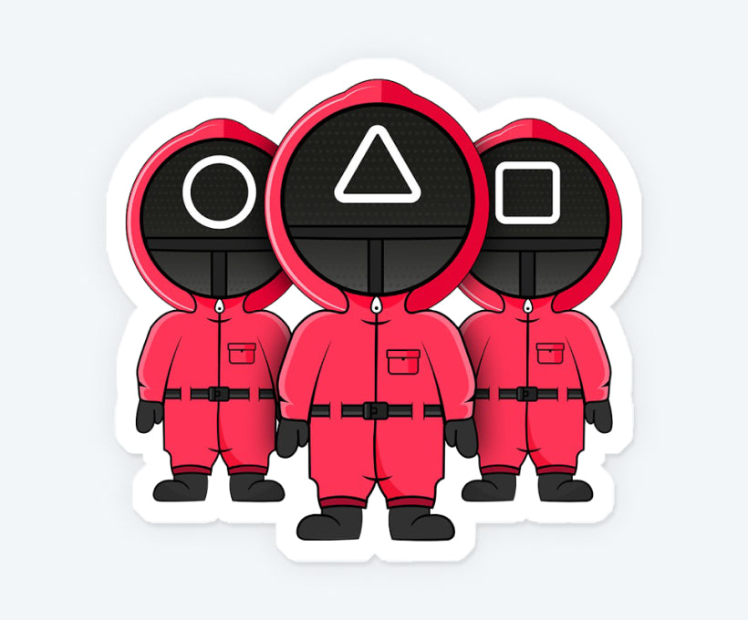 Pink Soldiers Magnetic Sticker