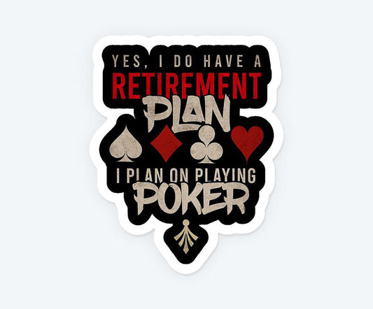 Poker Game On Magnetic Sticker