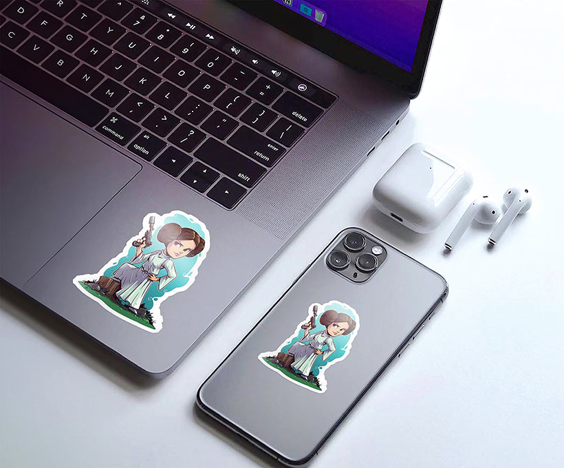 Princess Leia Star Wars Sticker