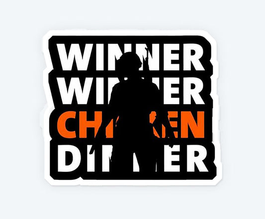 Pubg Chicken Dinner Magnetic Sticker