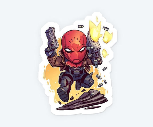 Red Hood Killer Magnetic Sticker