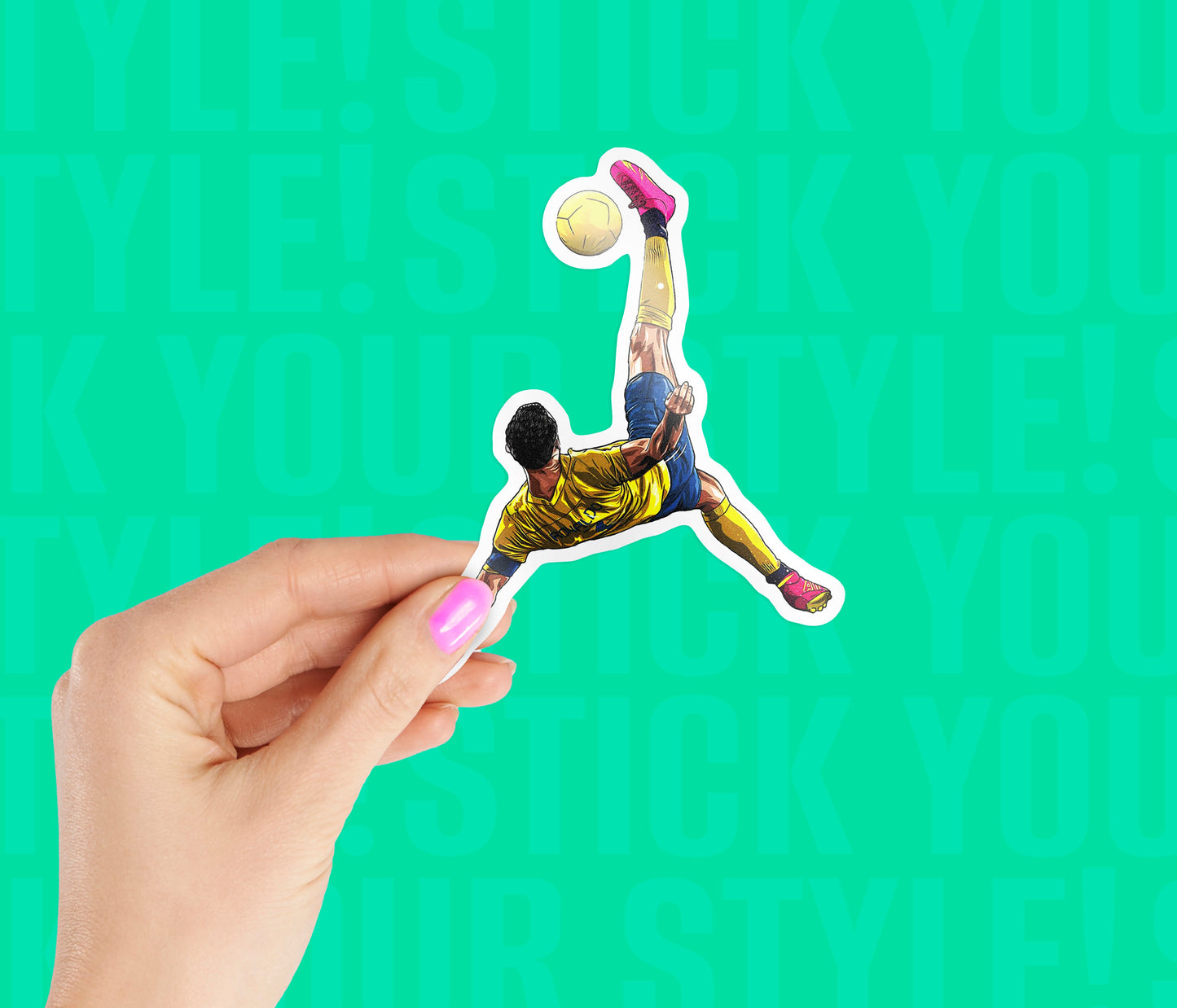 Cristiano Ronaldo Bicycle kick Magnetic Sticker