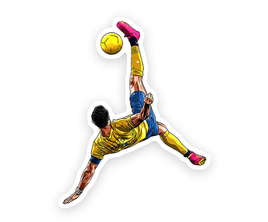 Cristiano Ronaldo Bicycle kick Magnetic Sticker