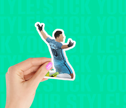Sergio Kun Aguero Goal Magnetic Sticker