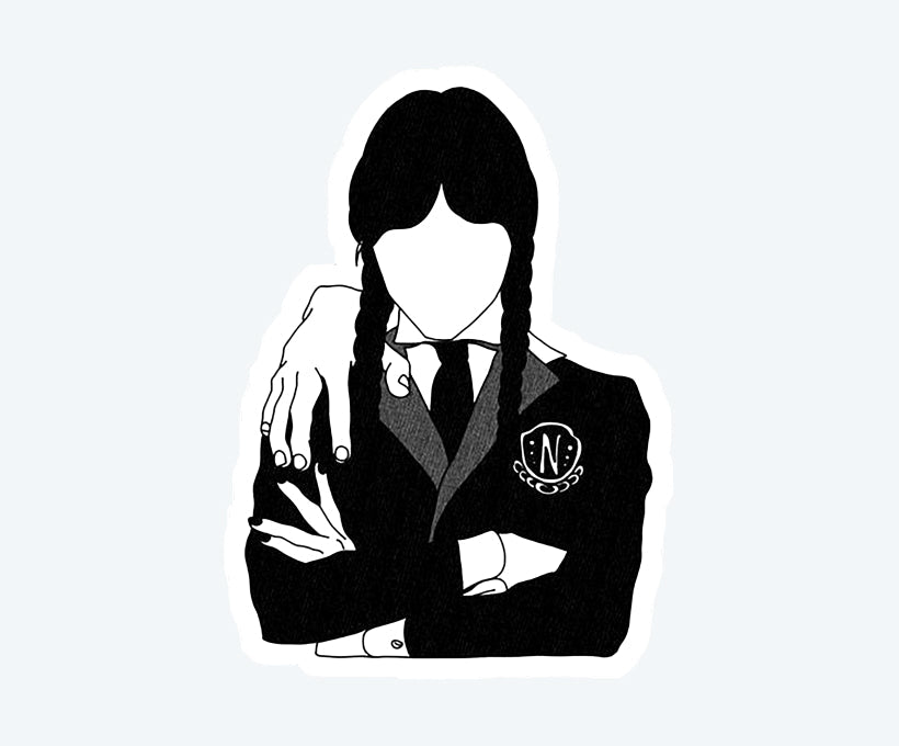 Wednesday Addams Magnetic Sticker